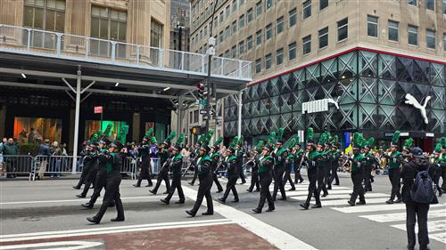 Lincoln High School Band Marching in New York